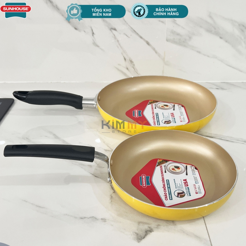 Chảo đôi CT18+ CT24 chống dính Sunhouse